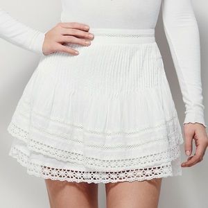 Free People Summer Nights Miniskirt White